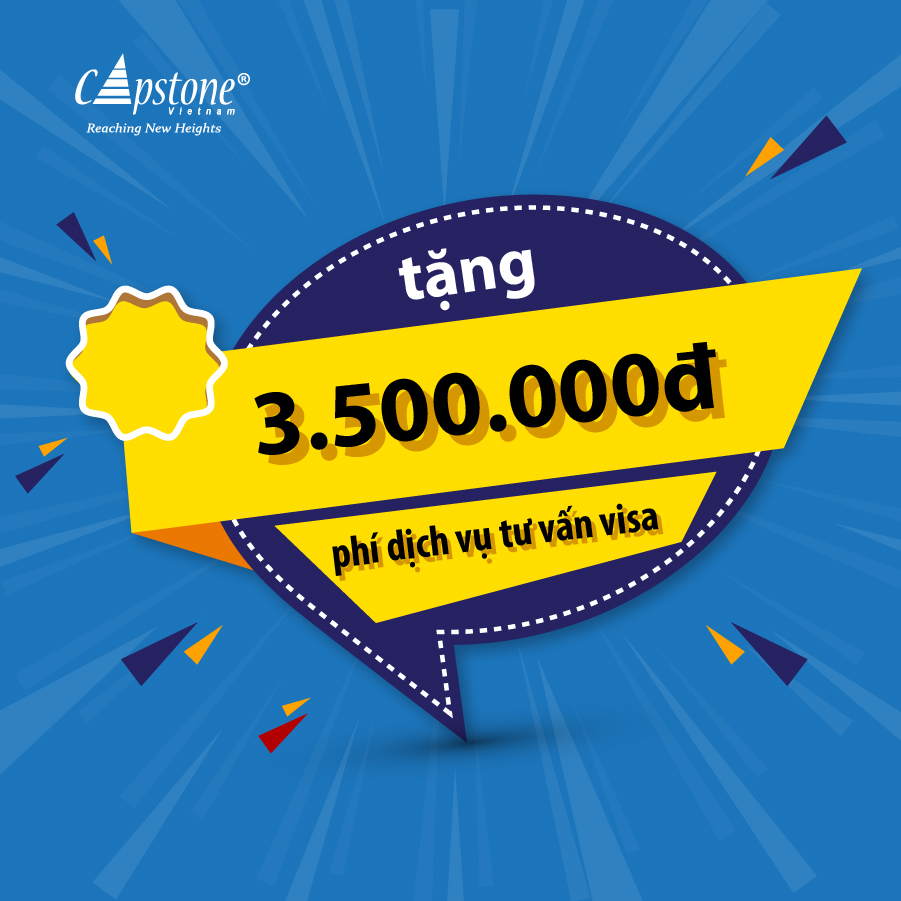 Tặng 3.500.000đ phí dịch vụ tư vấn visa
